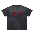 Hand-Frayed Sunfade Paint Splatter T-Shirt
