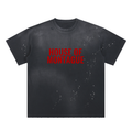 Hand-Frayed Sunfade Paint Splatter T-Shirt