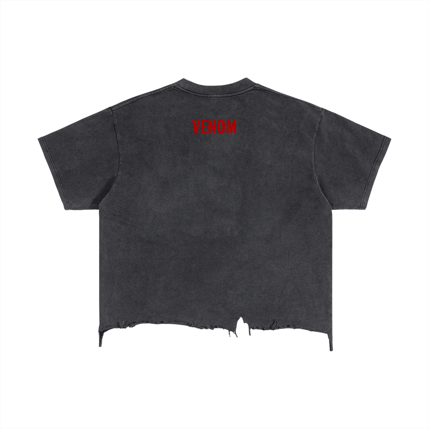 Vintage Wash Boxy Distressed Hem T-Shirt